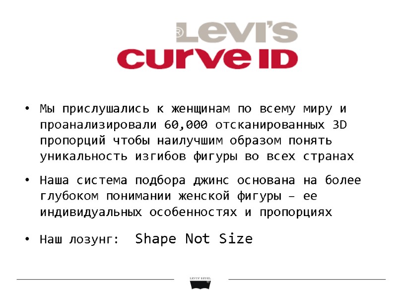 Мы прислушались к женщинам по всему миру и проанализировали 60,000 отсканированных 3D пропорций чтобы